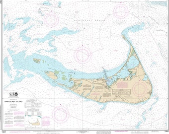 Custom Chart of Nantucket Island 13241