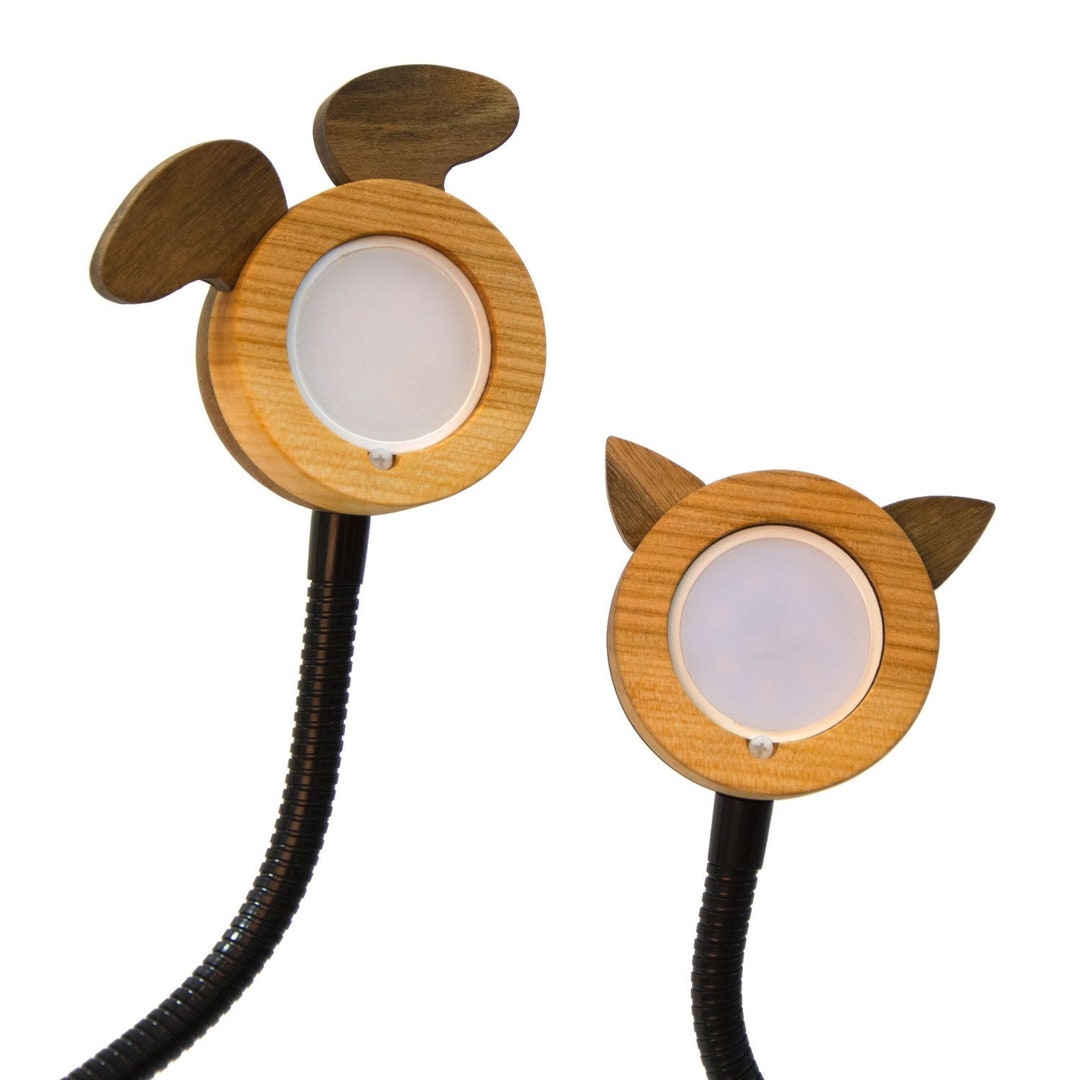 Wooden Clamp Lampgooseneck Lampbedside Lampdesk Lamptable Etsy