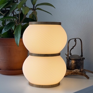 Squeeze-Bedside Wooden Lamp-Table Lamp-Desk Lamp-Wood Light-Home Decor-Desk Accessories