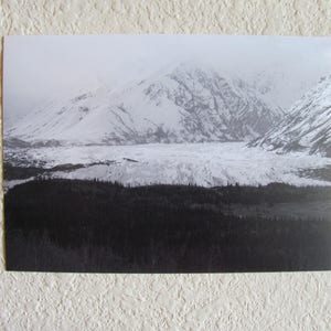 5x7  Black and White Print ~ Glacier