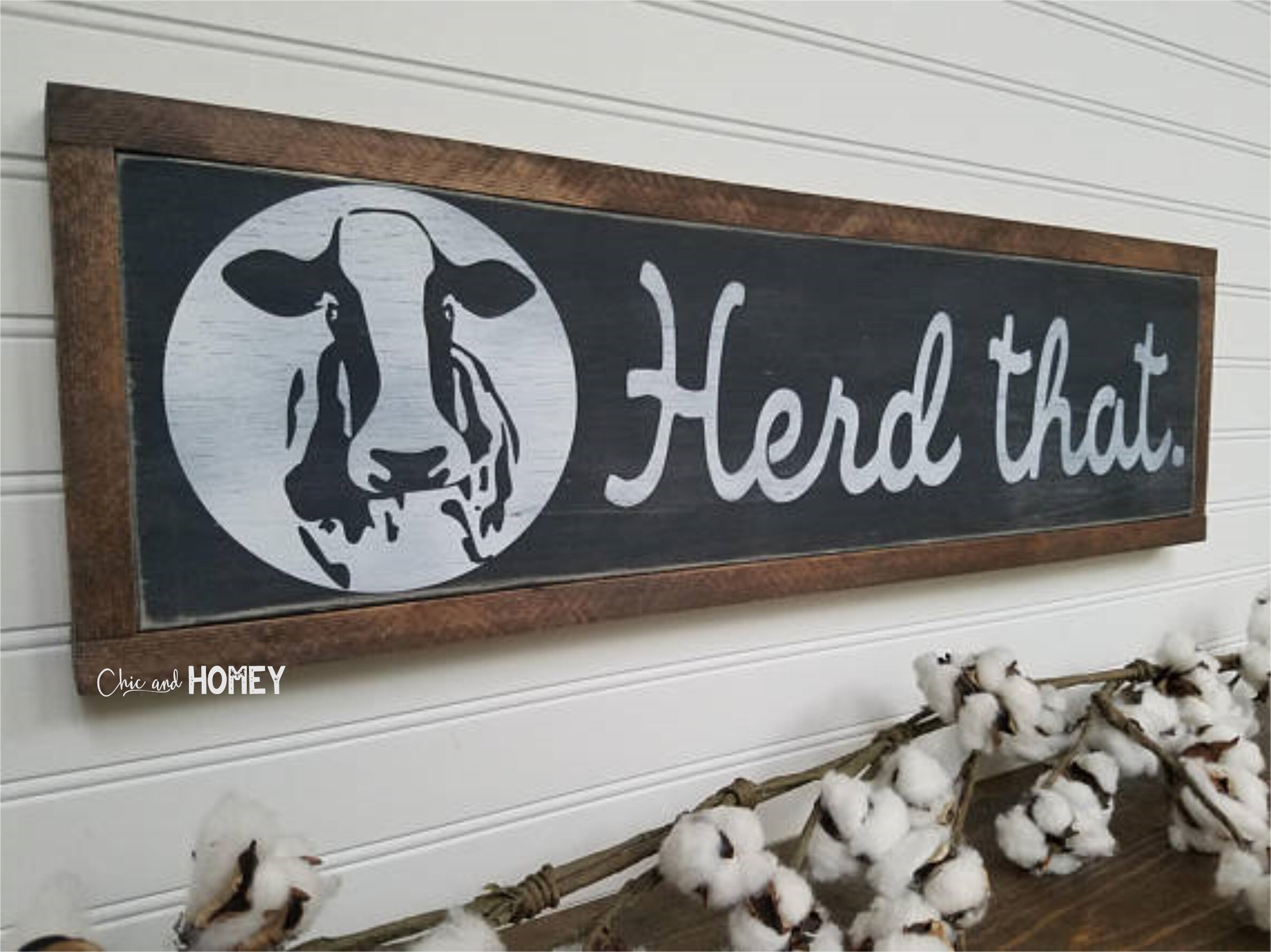 Cow Sign Herd That Wood Sign Wooden Sign Farmhouse