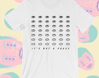 It's Not a Phase Eye Roll Tee in White