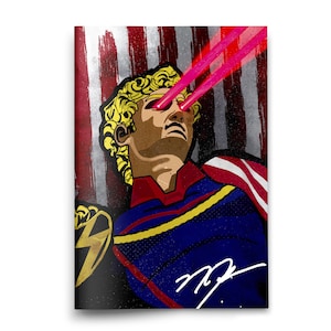 Homelander Art Print- COMIC SIZE- Signiert vom Künstler NateMadeIt- The Boys