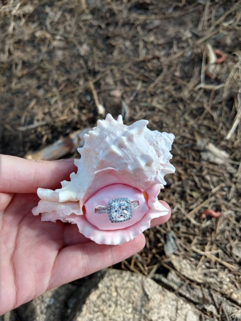 seashell engagement ring box