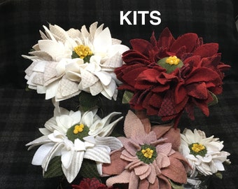 Poinsettia Proddy Kit, Please read the description. Does NOT include: pattern, hemostat or linen.