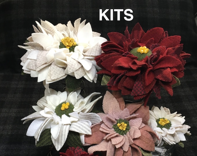 Poinsettia Proddy Kit, Please read the description. Does NOT include: pattern, hemostat or linen.
