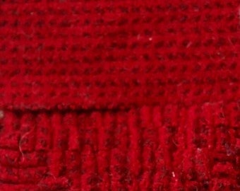 Rocket Red, Felted Wool Fabric for Rug Hooking, Wool Appliqué and Crafts