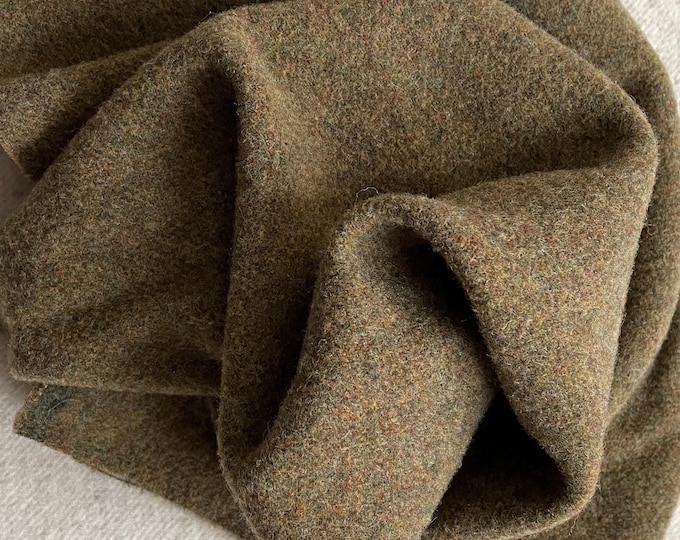 Army Blanket, Felted Wool Fabric for Rug Hooking, Wool Appliqué, Sewing and Crafts