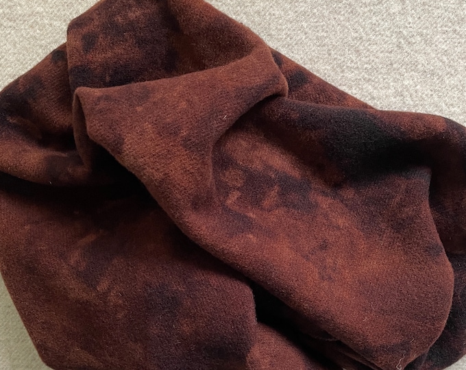 Walnut, Hand Dyed, Felted Wool for Rug Hooking, Wool Appliqué, Crafts and Sewing
