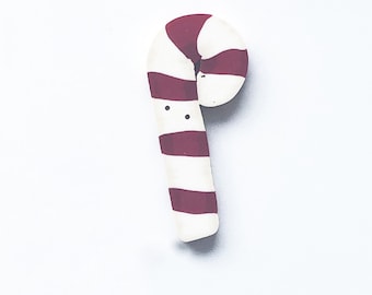 Candy Cane Button from Just Another Button Company