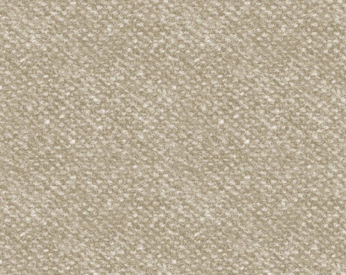 Cotton Woolies Tan Nubby Tweed, 100% COTTON, MASF18507-T2, for Sewing, Wool Appliqué and Craft Projects. Sold by the half-yard.