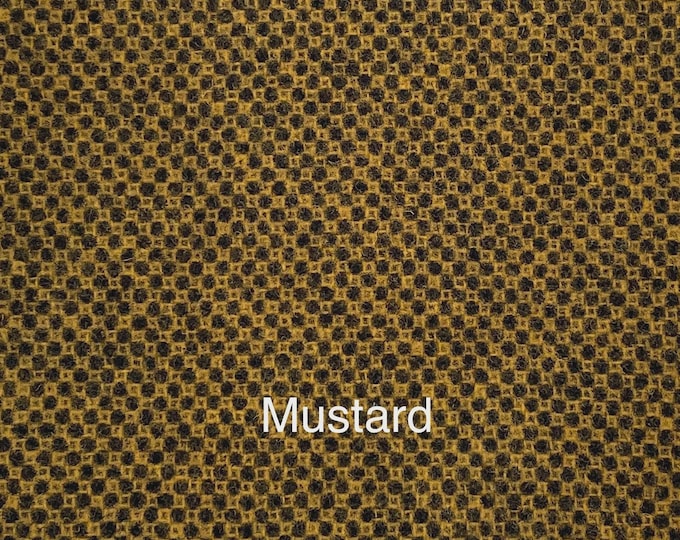Mustard Honeycomb, Hand Dyed Wool Fat Quarter, for Rug Hooking, Wool Appliqué, Sewing and Crafts