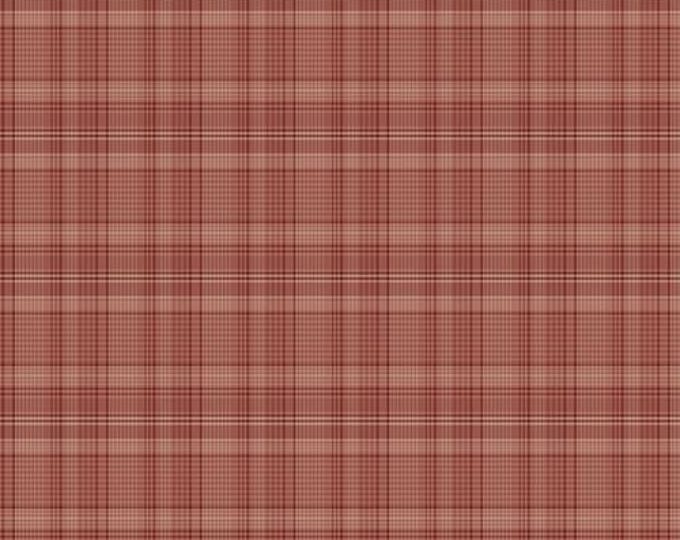 Yarn Dyed Cotton Fabric, Red Back Porch Plaid, #3380Y-88, Sold in 1/2 yd Increments