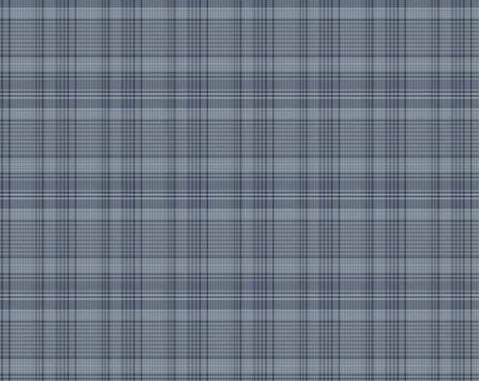 Yarn Dyed Cotton Fabric, Blue Back Porch Plaid, #3380Y-77, Sold in 1/2 yd Increments