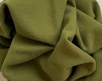 Avocado Green Solid, Felted Wool Fabric for Rug Hooking, Wool Applique, Crafts and Sewing