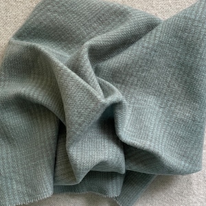 Antique Blue Plaid, Hand Dyed Fat Quarter, Felted Wool Fabric for Rug Hooking, Wool Appliqué, Crafts and Sewing
