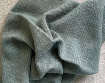Antique Blue Plaid, Hand Dyed Fat Quarter, Felted Wool Fabric for Rug Hooking, Wool Appliqué, Crafts and Sewing