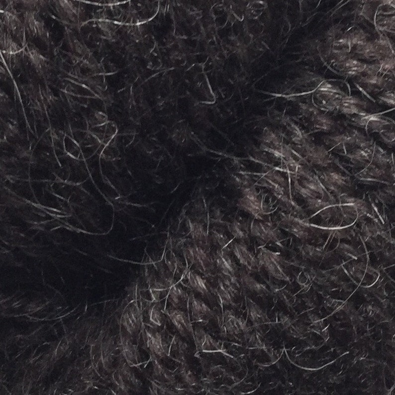 2 ply Rauma Ryegarn Norwegian Wool Rug Yarn #516 Heather Black