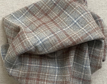 Gusty Wind Plaid, Felted Wool Fabric for Rug Hooking, Wool Appliqué, Sewing and Crafts