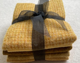 Shining Star Ribbon Bundle, Felted Wool Fabric for Rug Hooking, Wool Appliqué, Sewing and Crafts