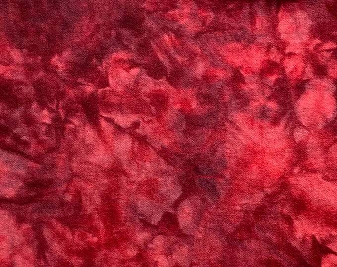 Cardinal Red, Hand Dyed, Felted Wool Fabric for Rug Hooking, Wool Appliqué, Crafts and Sewing