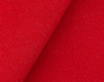 Christmas Red Solid, Felted Wool Fabric for Rug Hooking, Wool Appliqué, Sewing and Crafts
