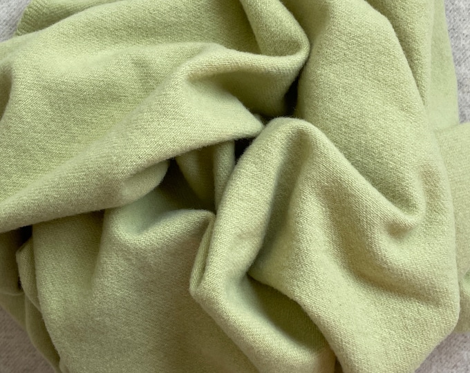 Soft Lime Green, Felted Wool Fabric for Rug Hooking, Wool Applique, Crafts and Sewing