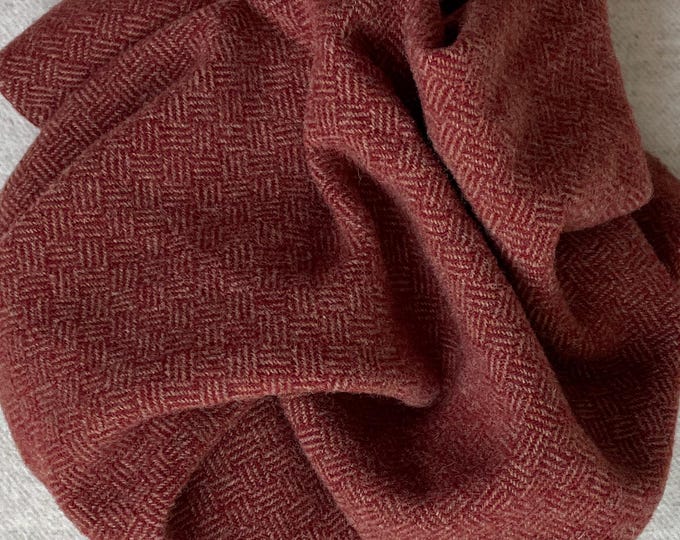 Red's Basket, Felted Wool Fabric for Rug Hooking, Wool Appliqué, Crafts and Sewing