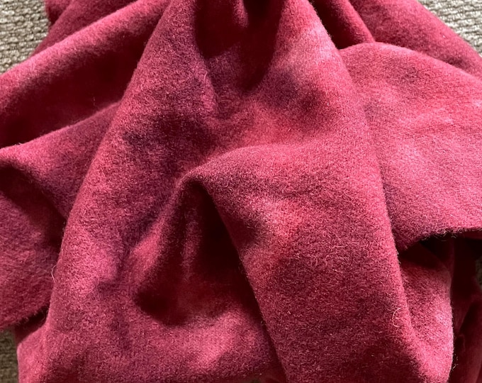 Petunia, Hand Dyed, Felted Wool Fabric for Rug Hooking, Wool Appliqué, Sewing and Crafts