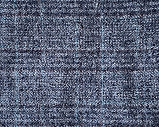 Twilight Sky Plaid, Felted Wool Fabric for Rug Hooking, Wool Appliqué, Sewing and Crafts