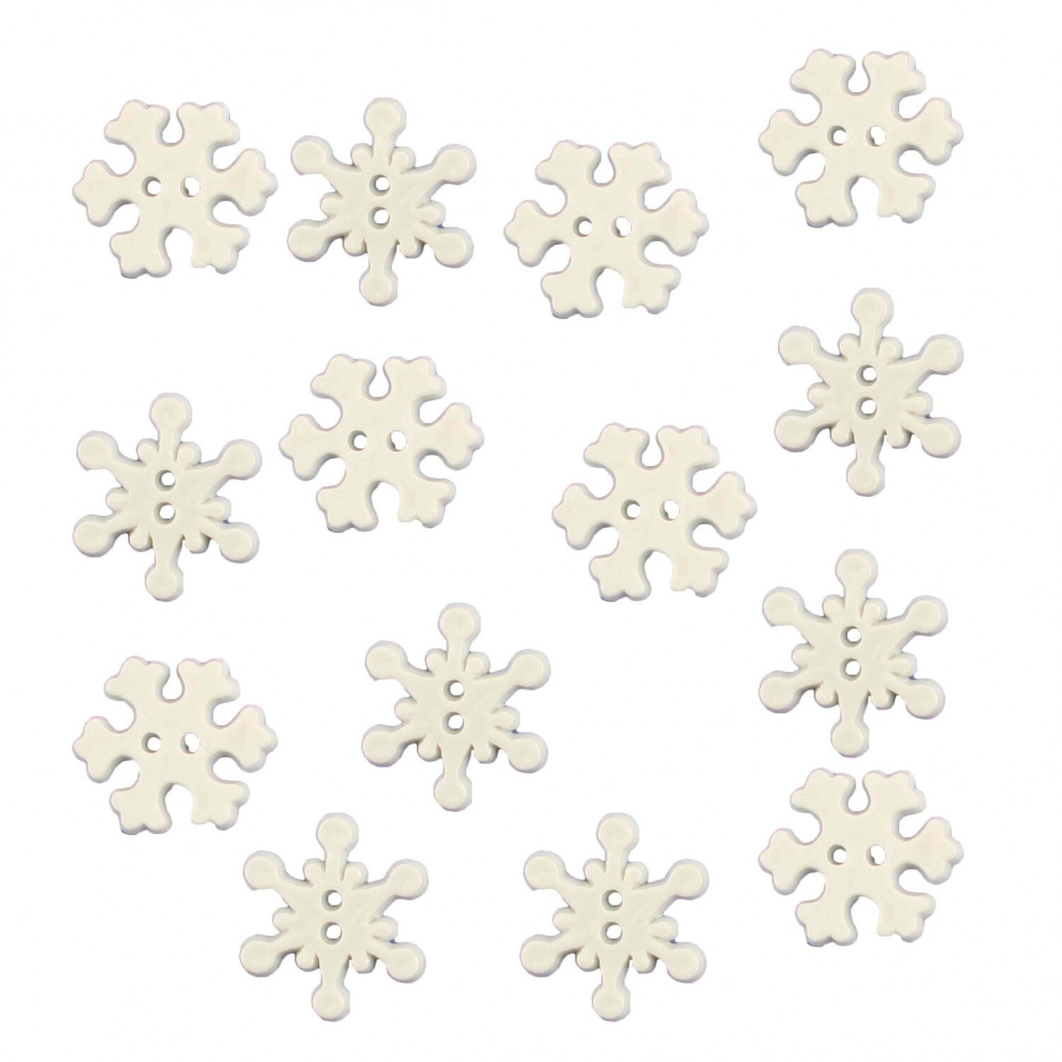 Buttons Galore & More Pearl Snowflakes Buttons