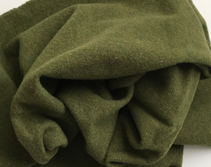 Sweet Pea Green, Felted Wool Fabric for Rug Hooking, Wool