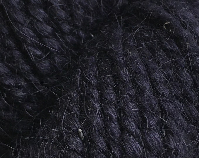 LIMITED EDITION COLOR Rauma Ryegarn, Norwegian Wool Rug Yarn, #759, Dark Navy Blue