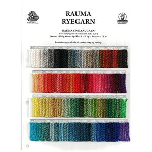 Color Card for Rauma Ryegarn