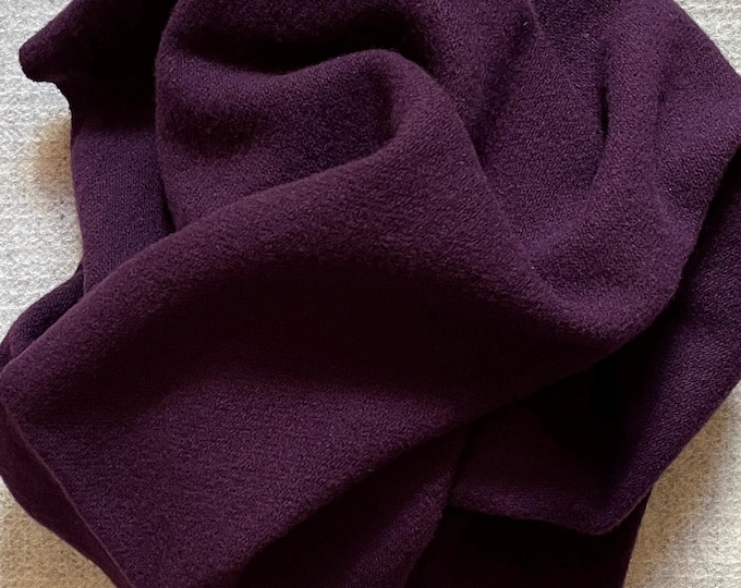 Purple Solid, Felted Wool Fabric for Rug Hooking, Wool Appliqué, Sewing and Crafts