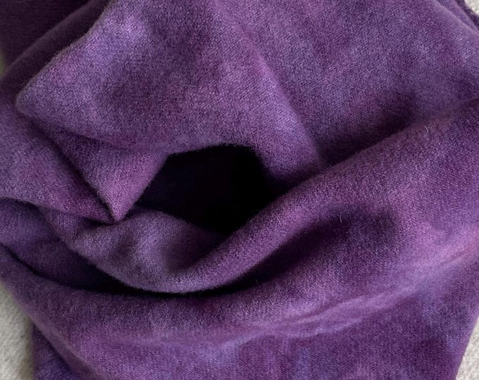 Lilac, Hand Dyed Felted Wool for Rug Hooking, Wool Appliqué, Sewing and Crafts, Size: Fat Quarter