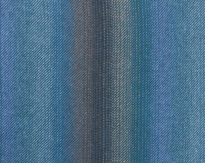 Teal, Light Blue & Tan Ombre, Felted Wool for Rug Hooking, Wool Applique and Crafts