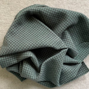 Antique Blue-Green, Hand Dyed Fat Quarter, Felted Wool Fabric for Rug Hooking, Wool Appliqué, Crafts and Sewing