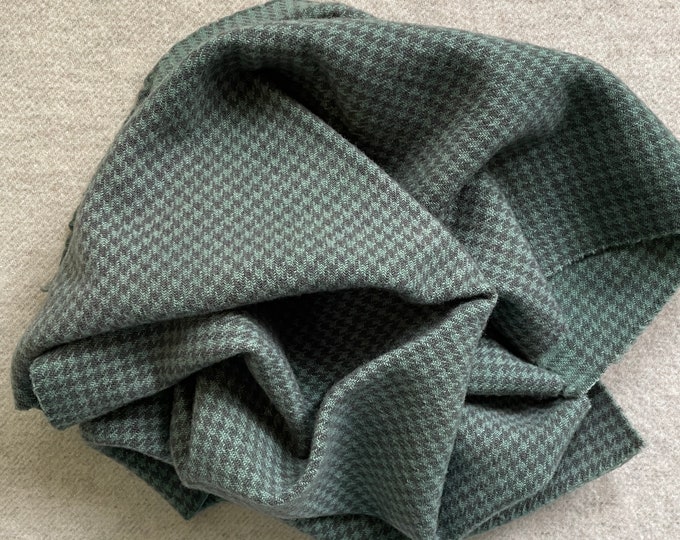 Antique Blue-Green, Hand Dyed Fat Quarter, Felted Wool Fabric for Rug Hooking, Wool Appliqué, Crafts and Sewing
