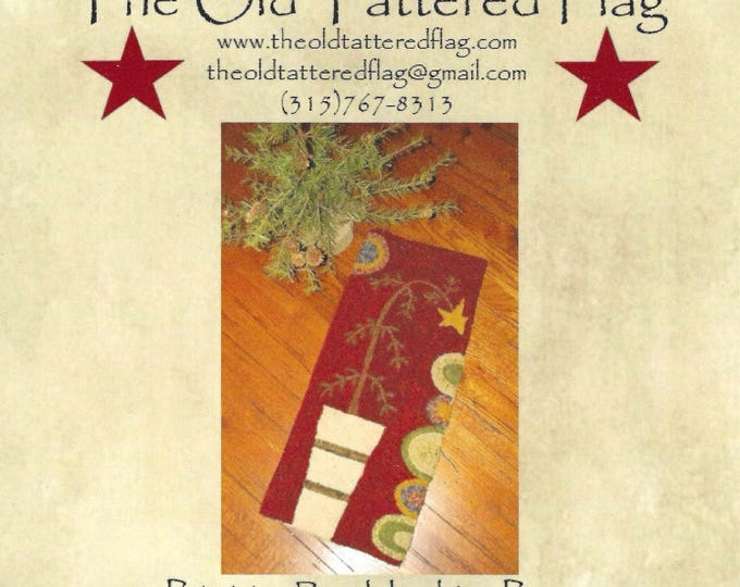 Charlie's Tree, Rug Hooking Pattern on Linen