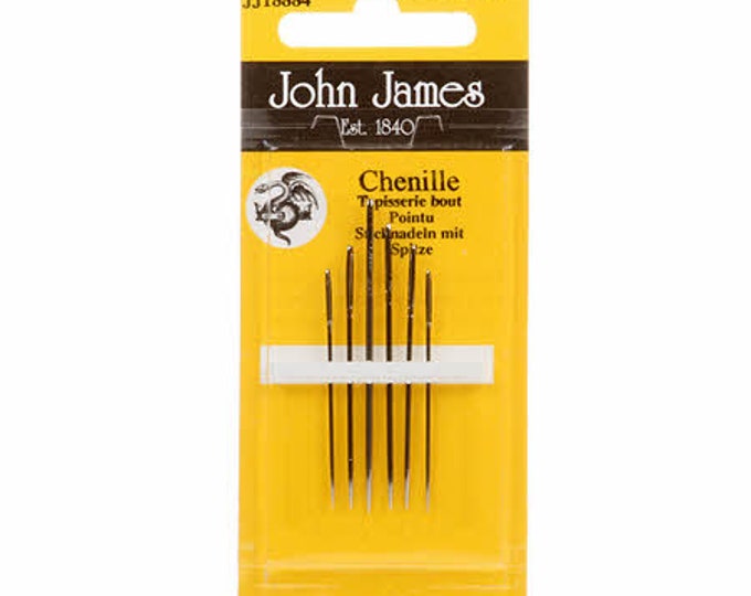 Chenille Needles, John James Assorted Sizes 18/24