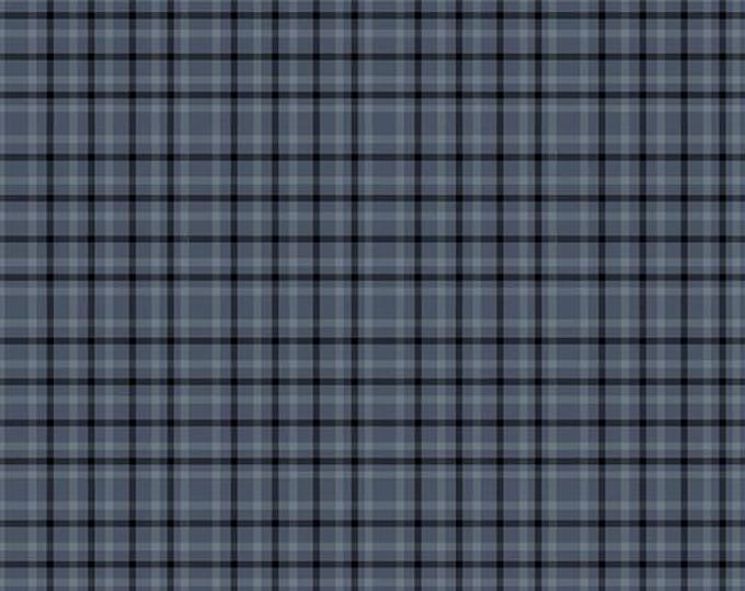 Yarn Dyed Cotton Fabric, Blue Back Porch Plaid, #3387Y-77, Sold in 1/2 yd Increments