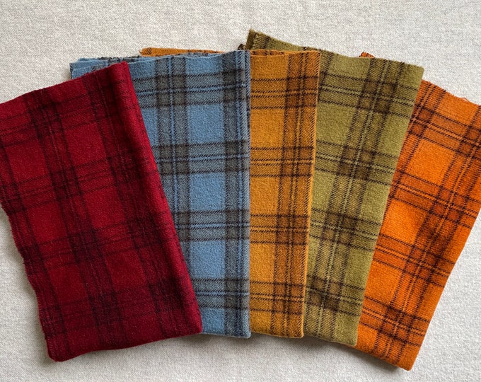 Hand Dyed Plaid Fat Quarters