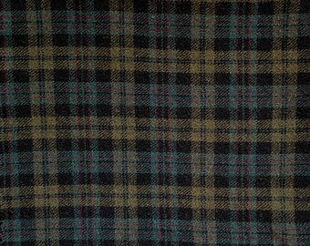 Gemstone Plaid, Felted Wool Fabric for Rug Hooking, Wool Applique and Crafts