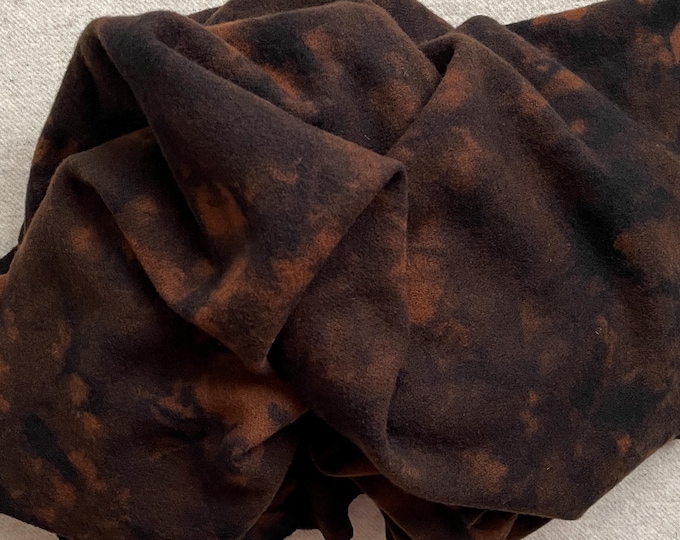 Black Otter, Hand Dyed, Felted Wool Fabric for Rug Hooking, Wool Appliqué, Sewing and Crafts