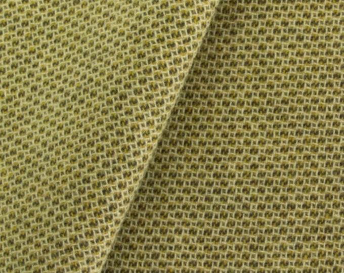 Chartreuse Honeycomb, Felted Wool Fabric for Rug Hooking, Wool Applique and Crafts