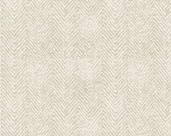 Cotton Woolies Cream Herringbone Flannel, 100% COTTON, MASF1841-E2, for Sewing, Wool Appliqué and Craft Projects. Sold by the Half-Yard.