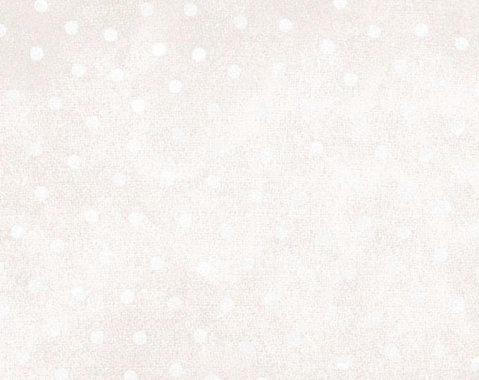 Cotton Woolies Light Cream Polka Dot Flannel, 100% COTTON, MASF18506EW, for Sewing, Wool Appliqué & Crafts Projects. Sold by the Half-Yard.