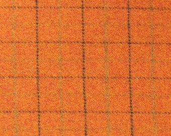 Pumpkin Patch, Felted Wool Fabric for Rug Hooking, Wool Applique and Crafts
