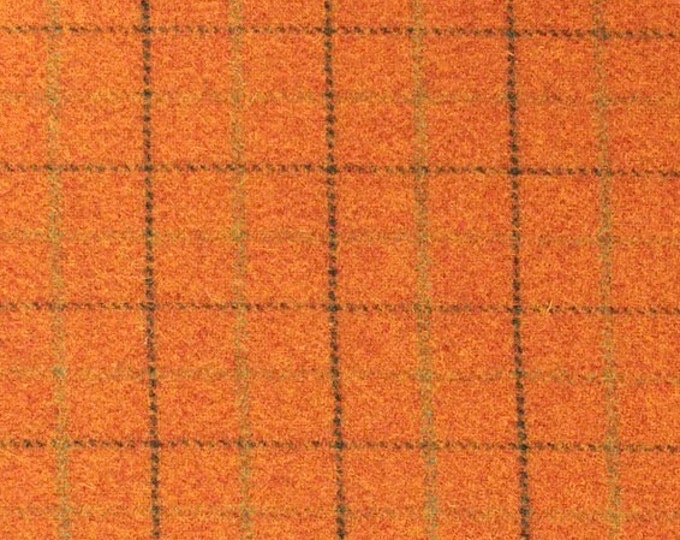 Pumpkin Patch, Felted Wool Fabric for Rug Hooking, Wool Applique and Crafts